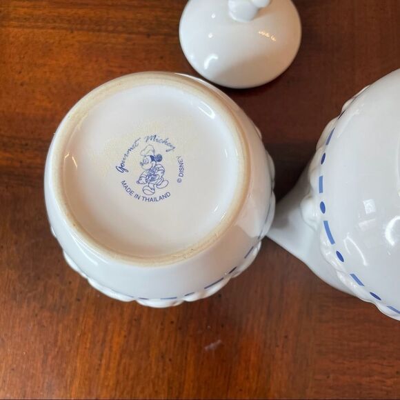 Mickey Mouse Cream and Sugar Set Creamer Milk Coffee Tea Serving Set - Picture 6 of 9